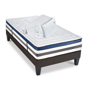 Non communiqué Matelas Quintessence Mousse Accueil Mémoire de forme+ sommier + accessoires - 90 x190 cm - Publicité