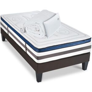 Non communiqué Matelas Quintessence Mousse Accueil Mémoire de forme+ sommier + accessoires - 90 x190 cm - Publicité