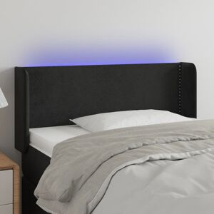 3123140 vidaXL Tête de lit à LED Noir 103x16x78/88 cm Velours - Publicité
