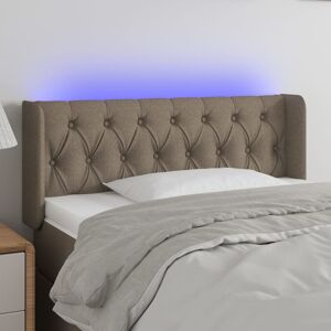 3123558 vidaXL Tête de lit à LED Taupe 93x16x78/88 cm Tissu - Publicité