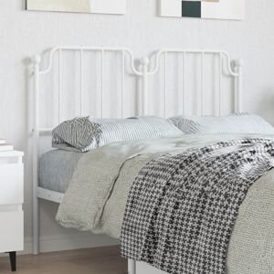 373967 vidaXL Tête de lit métal blanc 120 cm - Publicité