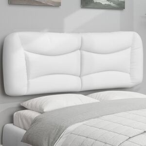 374569 vidaXL Coussin de tête de lit blanc 120 cm similicuir - Publicité