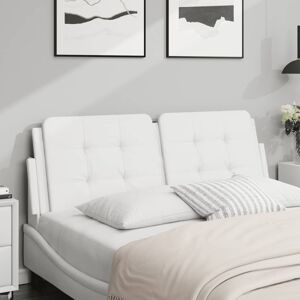 374851 vidaXL Coussin de tête de lit blanc 120 cm similicuir - Publicité