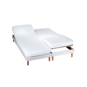 Conforlux Protège-matelas tête et pieds relevables absorbant - Conforlux Blanc Protège-matelas 2 personnes : 2x80x200cm