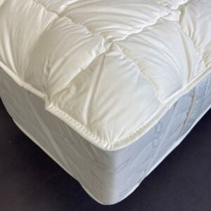 Surmatelas coton issu de l'agriculture biologique() 600g/m2 - Blancheporte Blanc Surmatelas 1 personne : 90x190cm