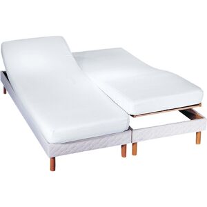 Blancheporte Protège-matelas tête et pieds relevables ultra absorbant - Blancheporte Blanc Protège-matelas 2 personnes : 140x190cm