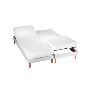 Blancheporte Protège-matelas imperméable spécial literie articulée - Blancheporte Blanc Protège matelas 2 personnes : 2x90x200cm