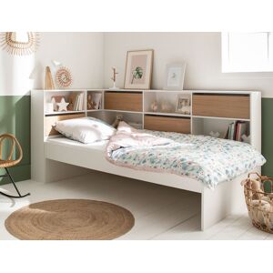 Chambrekids Lit avec rangements Opus Blanc & bois