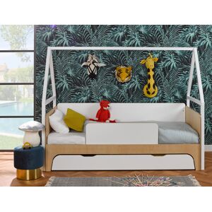 Chambrekids Lit cabane + matelas & tiroir Songe 90x190 cm