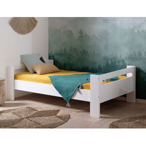 Chambrekids Lit enfant bas London Blanc 90x190 + Matelas