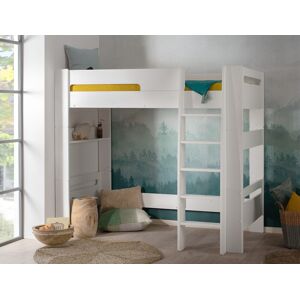 Chambrekids Lit mezzanine enfant London Blanc 90x190