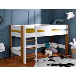 Chambrekids Lit mi-hauteur Scandi Blanc 90x190