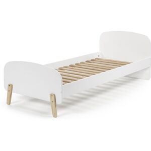 No name Aulia - Lit enfant en bois 90x200cm - Couleur - Blanc