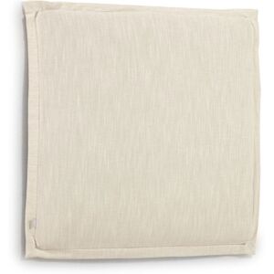 Kave Home Tanit - Tête de lit en lin 100x100cm - Couleur - Blanc