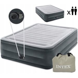 INTEX Queen Comfort Lit Gonflable en Peluche avec Fibre Tech 152X203X56cm 64418ND