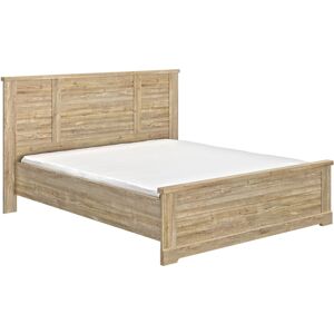 Terre de Nuit Lit en bois clair imitation châtaignier 180x200 - LT5066 - Publicité