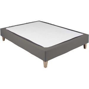 Terre de Nuit Cache-sommier coton jersey taupe 70x200