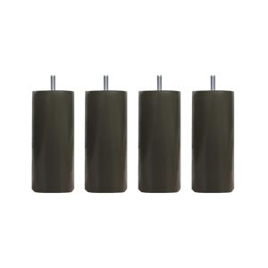 Someo 4 pieds cylindriques bois taupe 20 cm