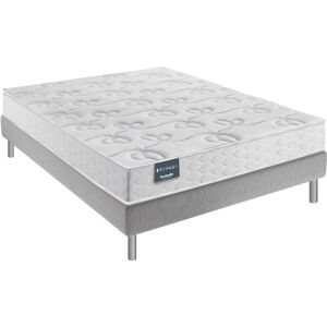 Dunlopillo Ensemble Dunlopillo 100% latex 7 zones 20cm DAHLIA, matelas, sommier, pieds 140x190