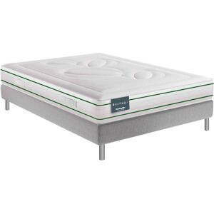 Dunlopillo Ensemble Dunlopillo 100% latex naturel 7 zones 22cm HORTENSE, matelas, sommier, pieds 120x190