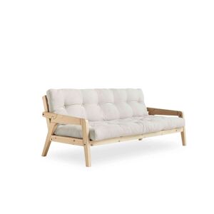 Karup Design Banquette ajustable GRAB en pin massif naturel avec matelas futon naturel 130x190 - Publicité