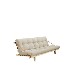 Karup Design Banquette ajustable en pin massif naturel matelas ecru inclus 130x190