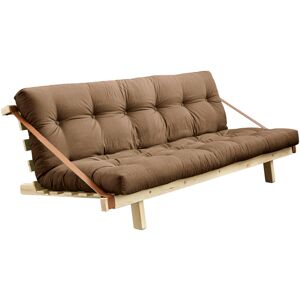 Karup Design Banquette ajustable en pin massif naturel matelas marron inclus 130x190