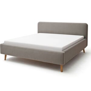 Terre de Nuit Lit scandinave en tissu rembourré taupe 140x200 - LT8001 - Publicité