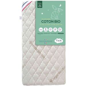 P'tit Lit Matelas bébé sans traitement déhoussable coton bio 60x120