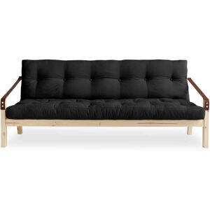 Karup Design Banquette convertible POETRY en pin naturel avec matelas futon anthracite