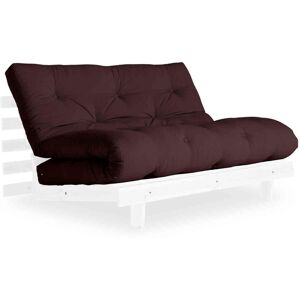 Karup Design Canape convertible ROOTS en pin massif blanc avec matelas futon marron 140x200