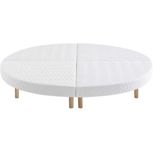 Sommier rond tapissier blanc 13 cm Lune - SOMEO diamètre 215 - Publicité