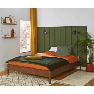 Ma Chambre d'Enfant Lit adulte avec sommier Magdae  Noyer 140x190 cm