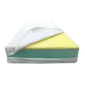 Dinaflex MATELAS 100X200 MÉMOIRE DE FORME "MARTHE ALOE LUXUS" ÉPAISSEUR 25 CM , DEUX COUCHES, PLAQUE À MÉMOIRE DE FORME 4,5CM SWEETCONFORT, POINTES EFFET MASSAGE, ÂME  WATERFOAM ÉPAISSEUR 20CM EXTRA WATER