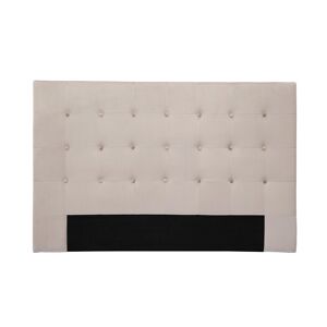 Miliboo Tête de lit capitonnée en tissu velours taupe L170 cm LUTECE - Publicité
