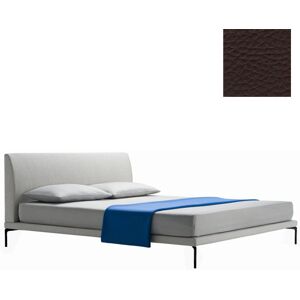 ZANOTTA lit deux personnes TALAMO avec pieds noir pour matelas 160 x 200 cm (31616 - Cat. 30 Ecofire - PVC 71% Cotone 27% Poliuretano 2%)