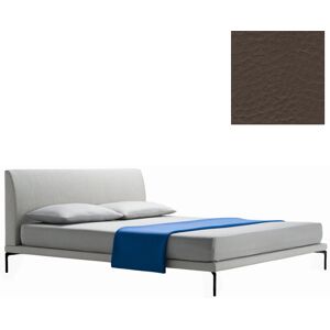 ZANOTTA lit deux personnes TALAMO avec pieds noir pour matelas 170 x 200 cm (Boue H 98 cm - Cat. 30 Ecofire - PVC 71% Cotone 27% Poliuretano 2%)