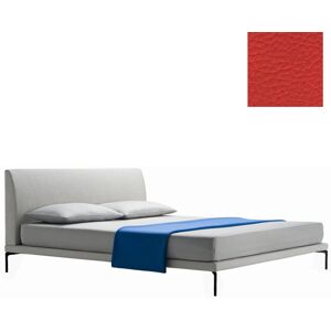 ZANOTTA lit deux personnes TALAMO avec pieds noir pour matelas 180 x 200 cm (31627 - Cat. 30 Ecofire - PVC 71% Cotone 27% Poliuretano 2%)