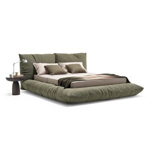 MOGG lit double ALBA avec sommier 160x200 cm (Tweed - Tissu mélangé)