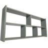 ABC MEUBLES Étagère pour lit mezzanine - Longueur 200 - Gris - Longueur 200 - Gris