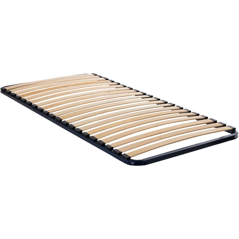 TERRE DE NUIT Cadre à lattes en métal hauteur 4 cm CONFORT 80x200 - Bleu marine