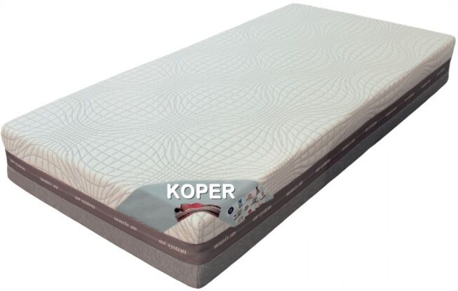 gdegdesign Matelas 200x200 cm mémoire de forme et latex - Koper