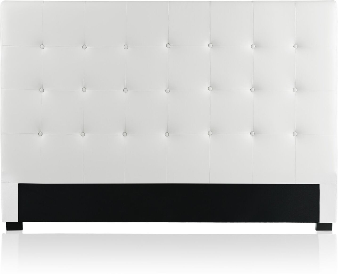 IntenseDeco Tête de lit capitonnée Premium 180cm Blanc