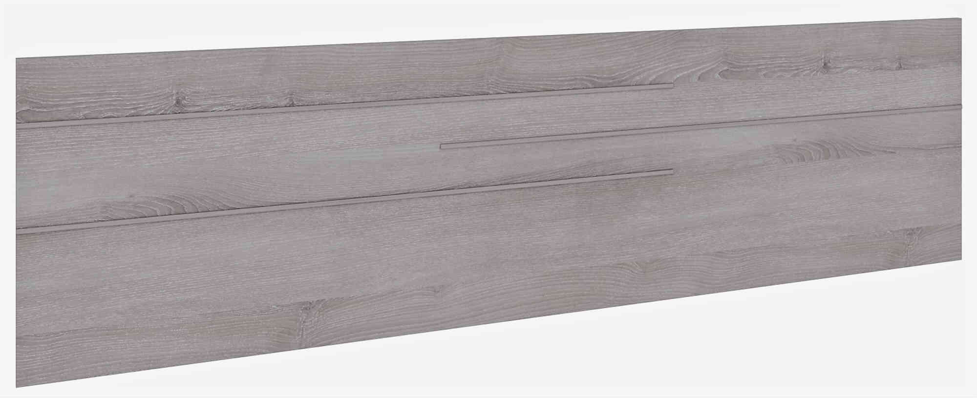 Terre de Nuit Tête de lit 180 cm en bois imitation chêne gris - TL9063