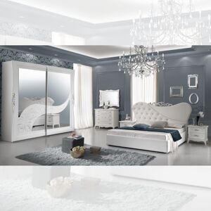 Toscohome Camera da letto completa colore bianco - Briel