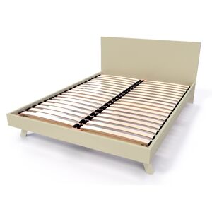 ABC MEUBLES Letto scandinavo Viking 2 posti legno - 140x200 - Moca