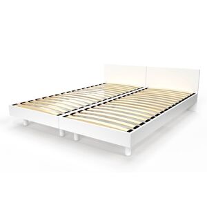 ABC MEUBLES Letti gemelli in legno massiccio con testiere Twin - 90x200 - Bianco