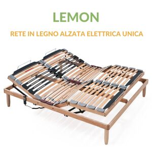 EvergreenWeb Rete Legno Motorizzata LEMON ELETTRICA ALZATA UNICA 170x200 cm