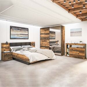 garneroarredamenti Camera da letto completa matrimoniale legno vecchio antico nero Lubiana