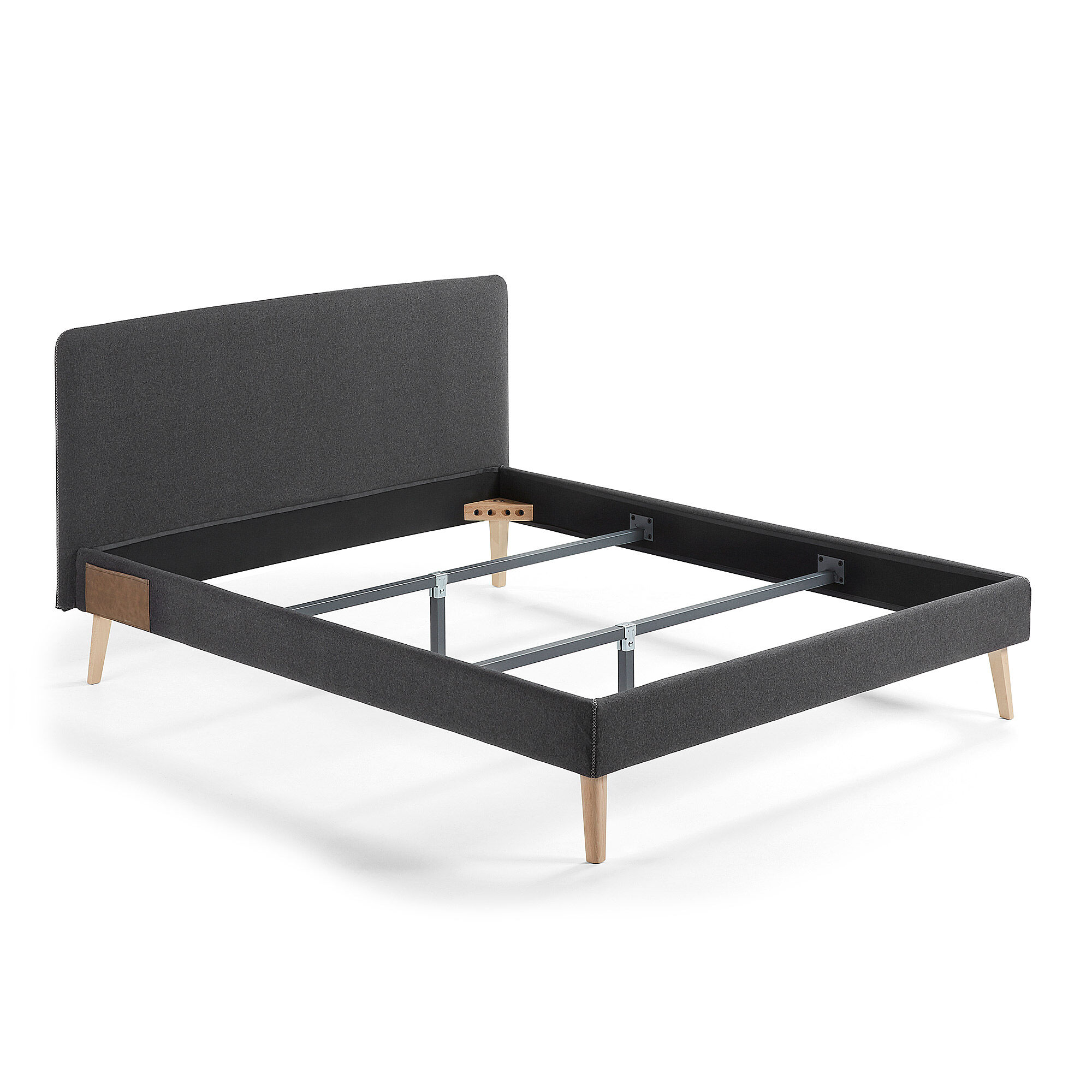 Kave Home Letto Dyla 160 x 200 cm antracite